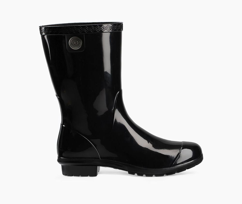 Ugg Sienna - Womens Rain Boots - Black - NZ (0159BVFCX)